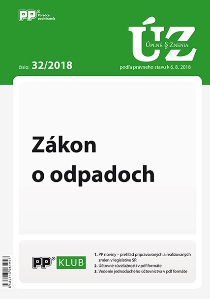 UZZ 32 2018 Z�kon o odpadoch