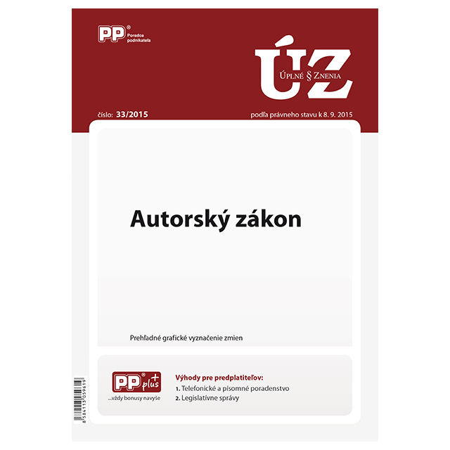 UZZ 33 2015 Autorsk� z�kon