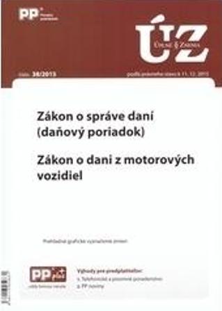 UZZ 38 2015 Z�kon o spr�ve dan�