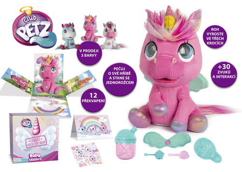 Interak. jednoro�ec na baterie se zvukem