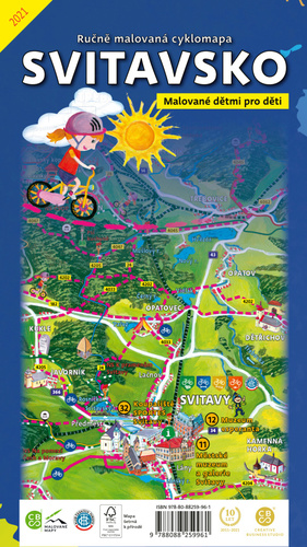 Ru�n� malovan� cyklomapa Svitavsko