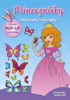 Omalov�nky/Ma�ovanky - Princezni�ky - Modr� se�it/Modr� zo�it + samolepky (CZ/SK vydanie)