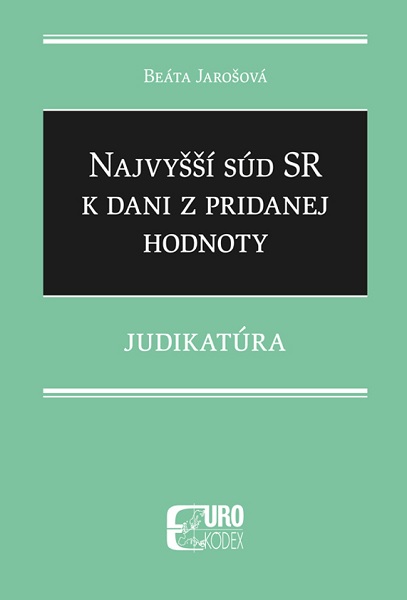 Najvy��� s�d SR k dani z pridanej hodnoty - Judikat�ra