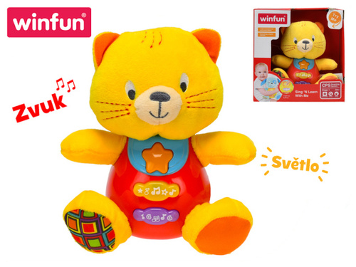 Ko�i�ka sed�c� na baterie se sv�tlem a..