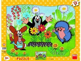 Puzzle deskov� 12 Krtek zahradn�kem