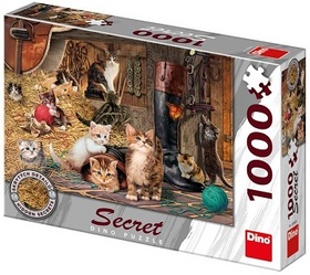 Puzzle 1000 Ko�ky secret collection