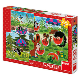 Puzzle 3x55 Krte�ek a parapl��ko