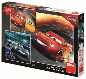 Puzzle 3x55 Cars 3 Tr�nink
