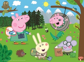 Puzzle Pras�tko Peppa v p��rod�