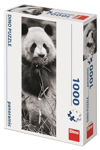 Puzzle 1000 Panda v tr�v� panoramic