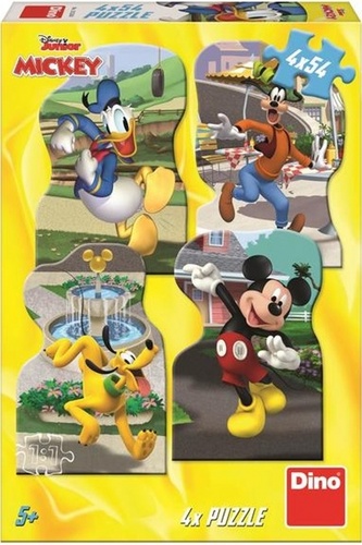 Puzzle 4x54 Mickey ve m�st�