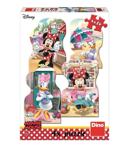 Puzzle 4x54 Minnie a Daisy v l�t�