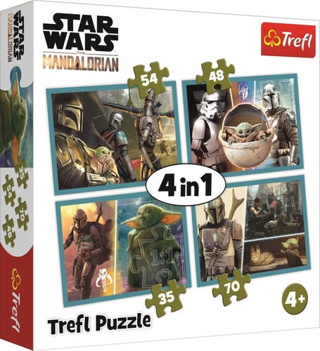 Puzzle Mandalorian a jeho sv�t 4v1