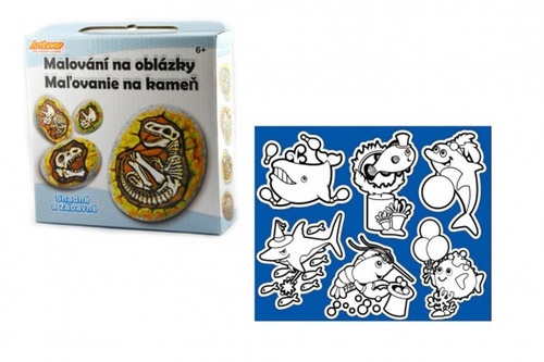 Malov�n� na obl�zky Fos�lie dinosaura