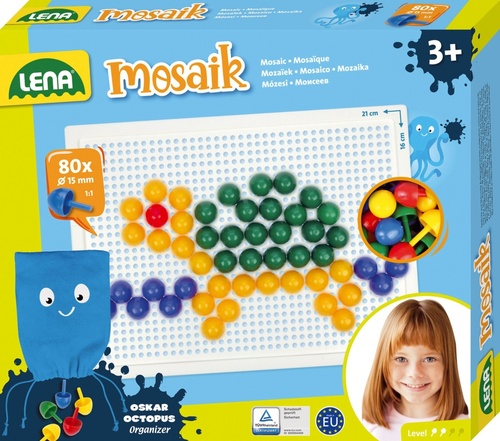 Mozaika klobou�ek 1,5cm hladk� 80ks