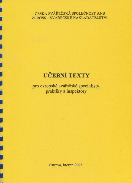 U�ebn� texty pro evropsk� sv��e�sk� specialisty, praktiky a inspektory