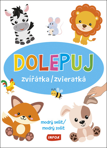Dolepuj zv���tka / zvieratk� - modr� se�it / modr� zo�it