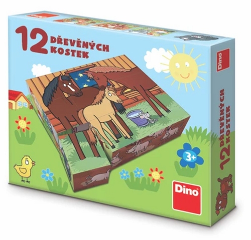 D�ev�n� kostky 12 Dom�c� zv���tka 3v