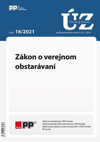 UZZ 16 2021 Z�kon o verejnom obstar�van�