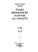 �esk� biografick� slovn�k XX. stolet� I., II., III.