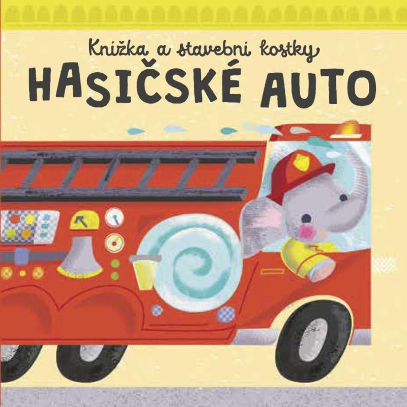 Kni�ka a stavebn� kostky Hasi�sk� auto