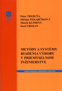 Met�dy a syst�my riadenia v priemyselnom in�inierstve