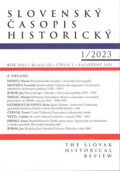 Slovensk� �asopis historick� 1/2023
