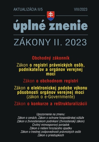 Aktualiz�cia II/5 2023 � Obchodn� z�kon.