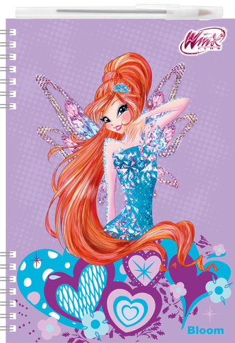 Psac� sada Z�pisn�k 3D Winx club + pero