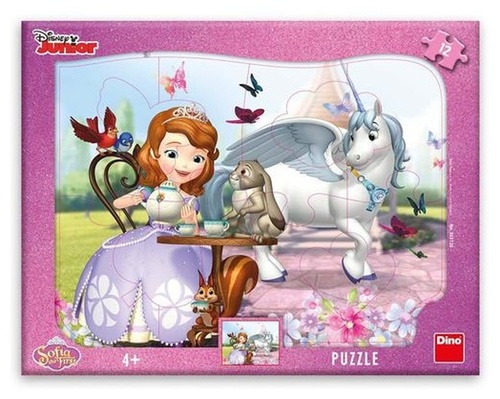 Puzzle 12 Sofie na �aji deskov� tvary