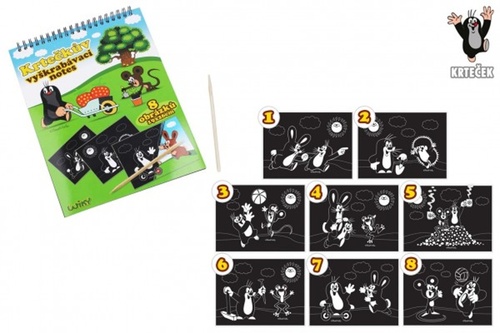 Vy�krabovac� notes Krtek 8 list�