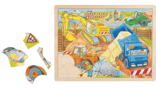 D�ev�n� puzzle Na stavb� 56 d�lk�