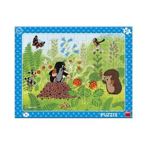 Puzzle 40 Krtek a jahody deskov�