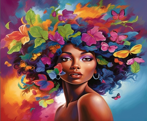 D�ev�n� puzzle Kv�tinov� d�vka A3