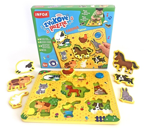 Zvukov� puzzle - Farma - Tablet / vkl�da�ka (CZ/SK vydanie)