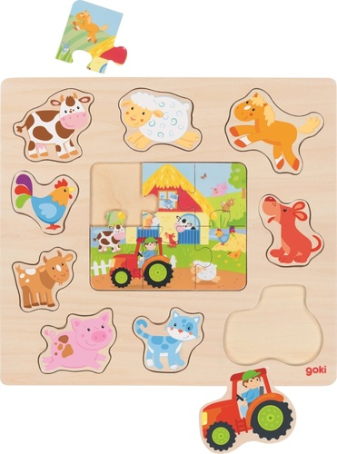 D�ev�n� vkl�da�ka + Puzzle Zv���tka z fa