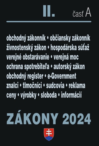 Z�kony 2024 II A Obchodn� a ob�ianske p