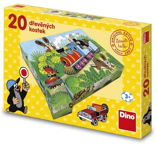 D�ev�n� kostky 20 Krtek a dopravn� pr.2v