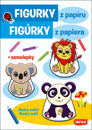 Figurky z pap�ru - Modr� se�it / Fig�rky z papiera - Modr� zo�it + SAMOLEPKY (CZ/SK vydanie)