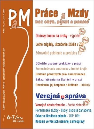 Pr�ce a Mzdy, bez ch�b, p�k�t a 6-7/2024