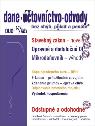 DUO 6-7/2024 Dane, ��tovn�ctvo, odvody b