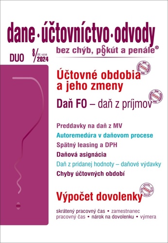 DUO 8/2024 Da� fyzickej osoby, ��tovn�..