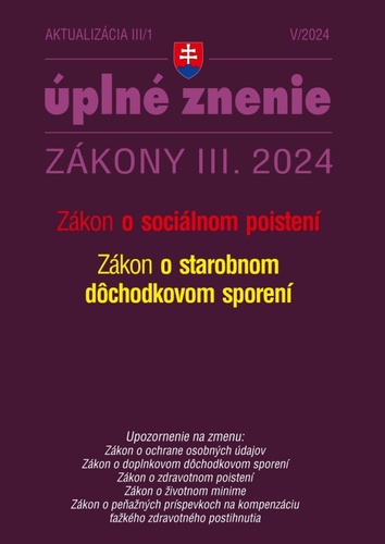 Aktualiz�cia III/1 2024 � Soci�lne poist