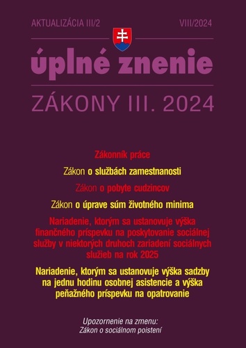Aktualiz�cia III/2 2024 � Z�konn�k pr�ce