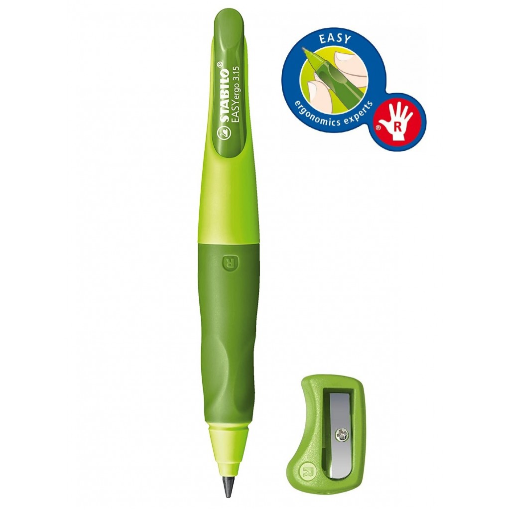Stabilo - EASYergo Ergonomick� mechanick� ceruzka (HB) 3,15 mm - prav� (zelen�)