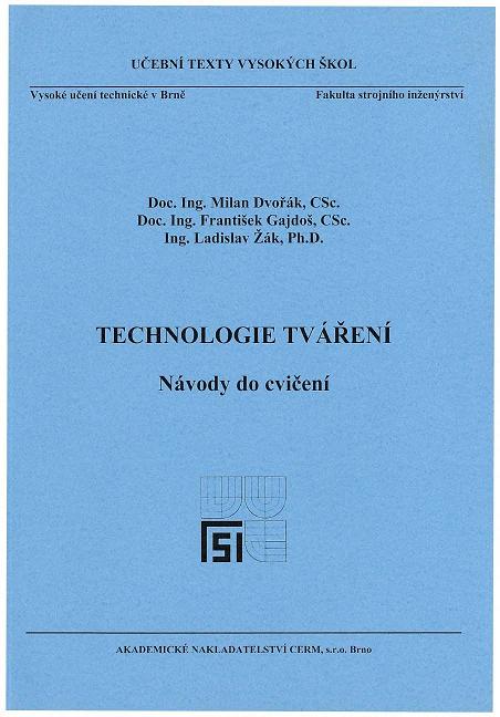 Technologie tv��en� - N�vody do cvi�en�