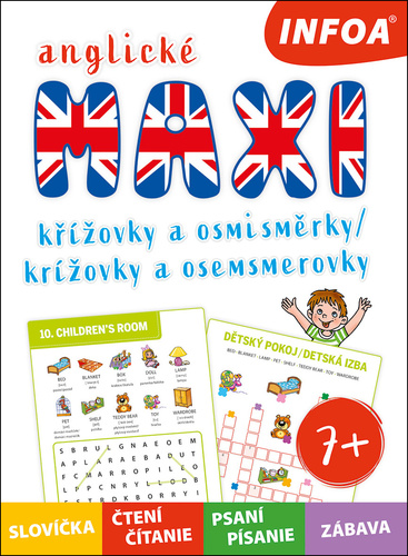 Maxi anglické křížovky a osmisměrky / krížovky a osemsmerovky (CZ/SK vydanie)