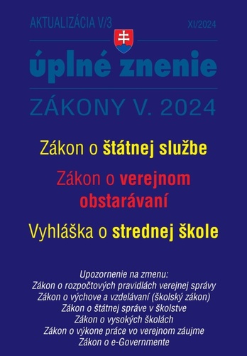 Aktualiz�cia V/3 2024 � �t�tna slu�ba