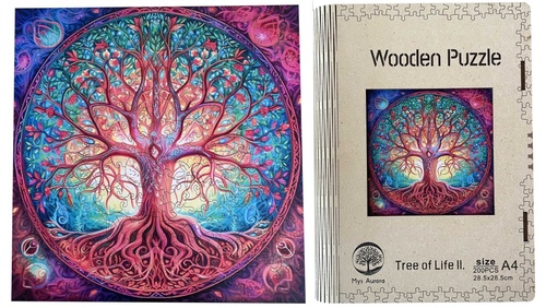 D�ev�n� puzzle Strom �ivota A4