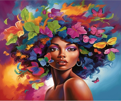 D�ev�n� puzzle Kv�tinov� d�vka A2